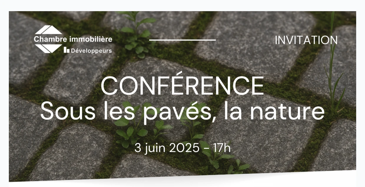 Invitation – Conférence Sous les pavés...la nature – 3 juin 2025